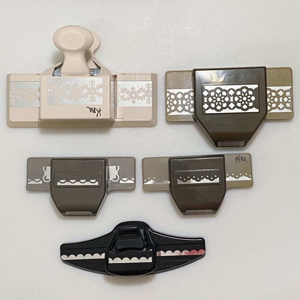 Scrapbooking Punches, Martha Stewart, Stampin Up, Lot of 5